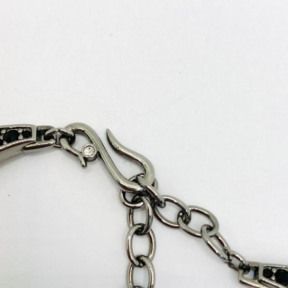 Necklace Rhinestones Scalloped Design 15”+3” - Picture 9 of 14